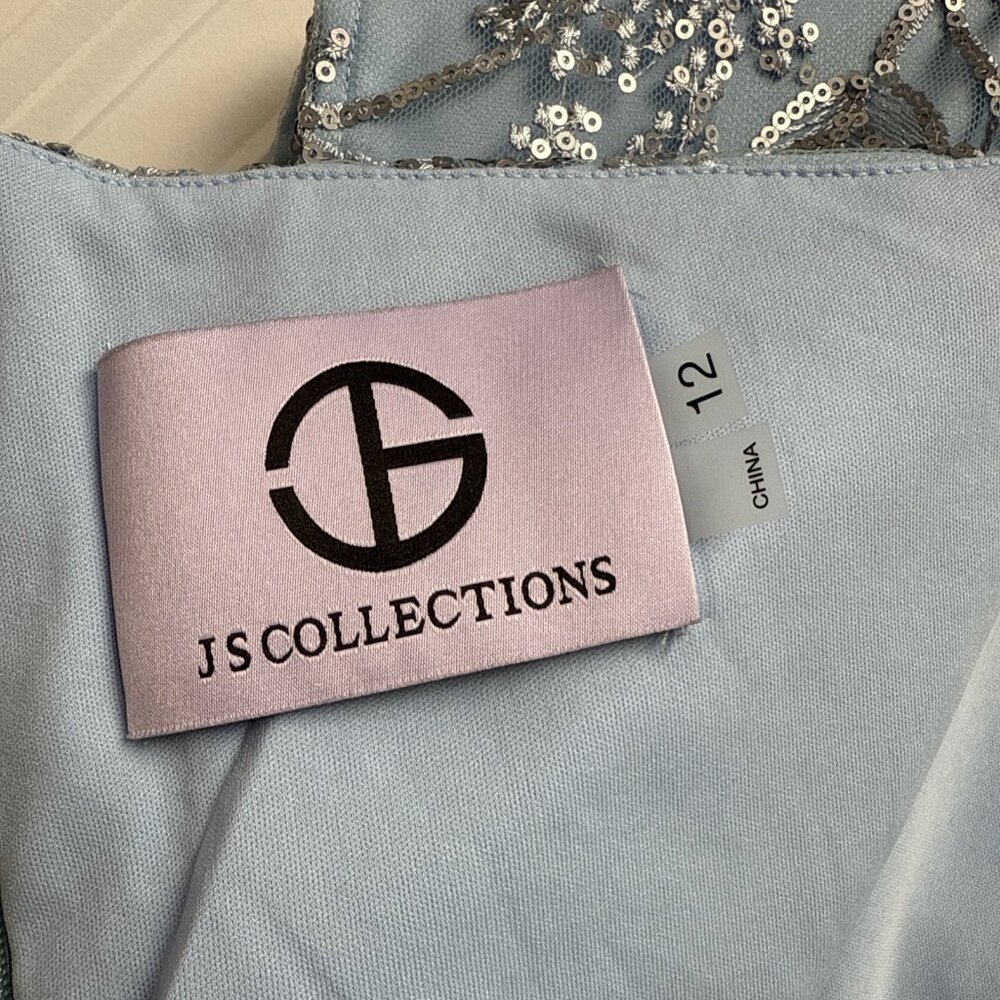 New JS Collections Size 12 Julia Blue Cap Sleeve … - image 10
